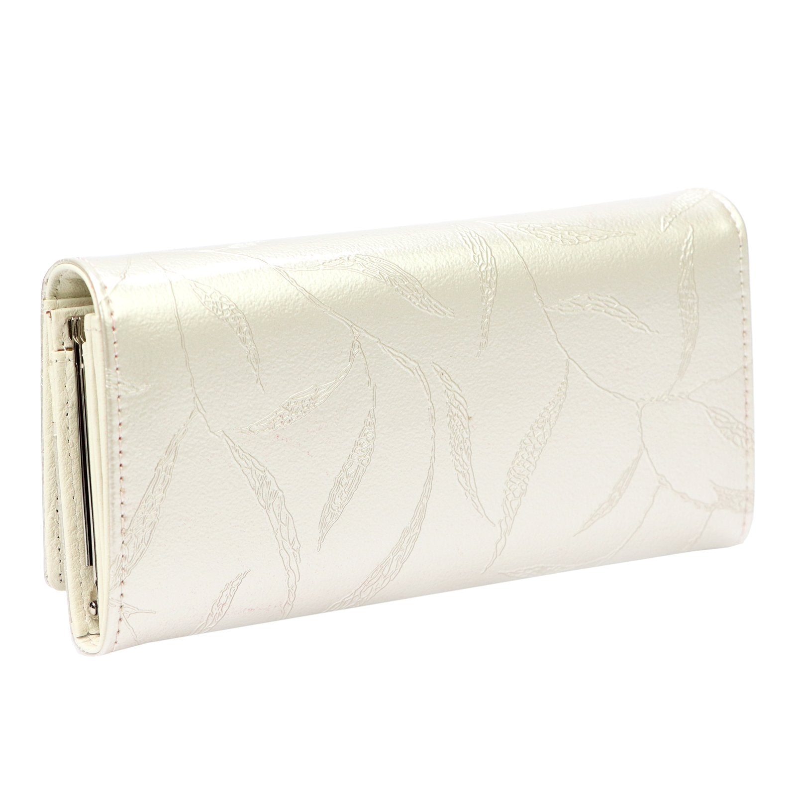 Pierre Cardin 02 LEAF 100 kreminė natūralios odos piniginė cream