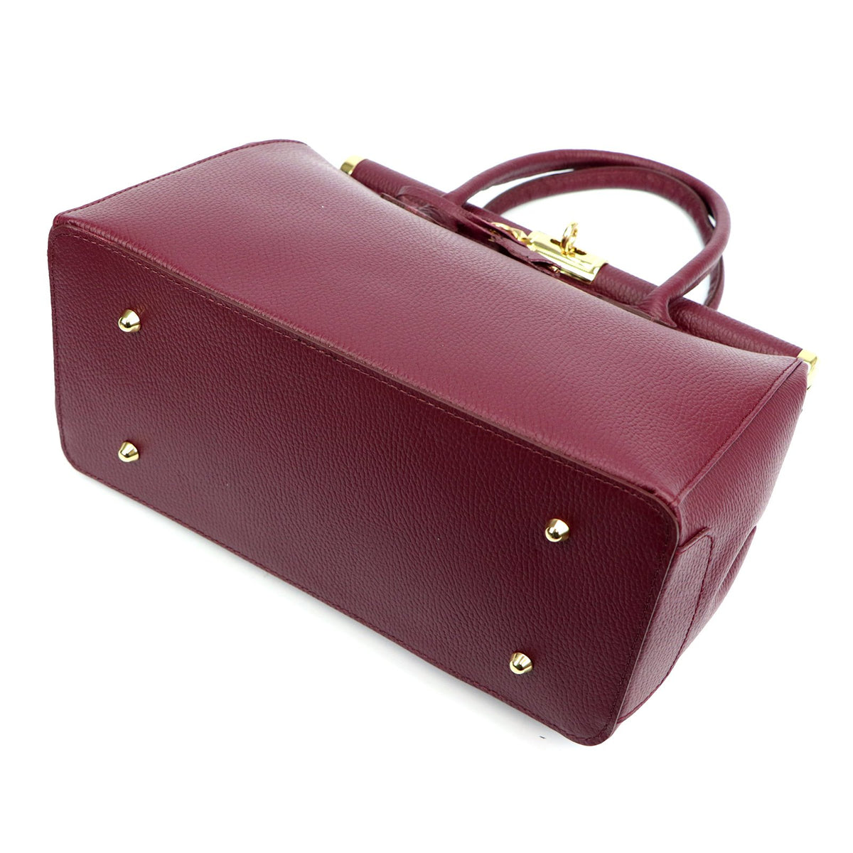 Luka 26-002 DOLLARO bordo spalvos natūralios odos rankinė bordo