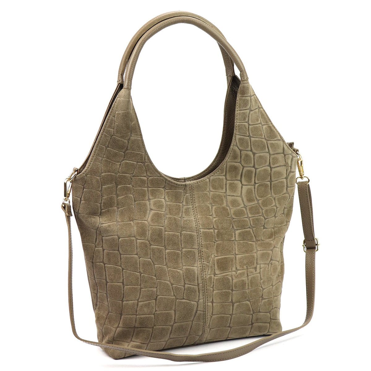 Luka 26-013 CROCO fango natūralios odos rankinė fango