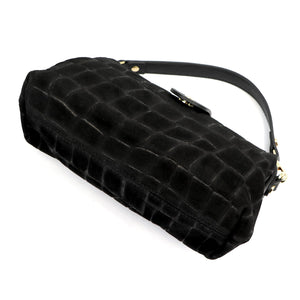 Luka 26-156 CROCO juoda odinė rankinė czarny