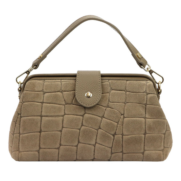 Luka 26-156 CROCO fango natūralios odos rankinė fango