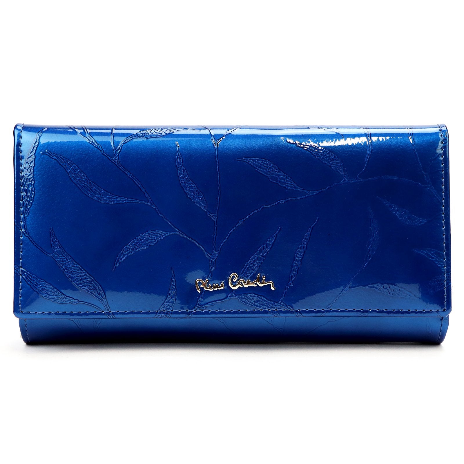 Pierre Cardin 02 LEAF 122 mėlyna piniginė niebieski