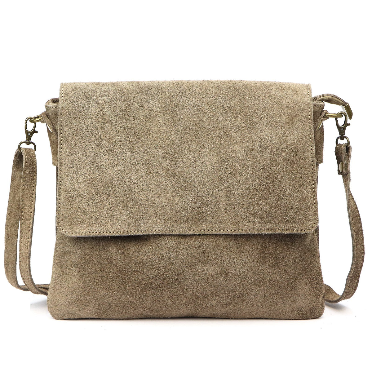 Luka 24-090 D taupe natūralios odos rankinė taupe