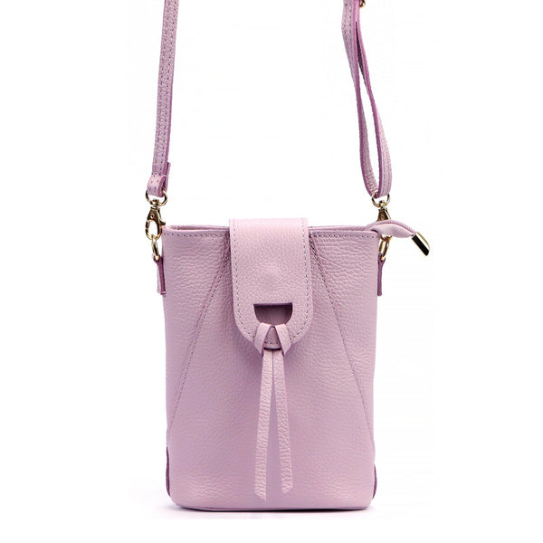 Luka 26-101 DOLLARO alyvinė natūralios odos rankinė liliowy