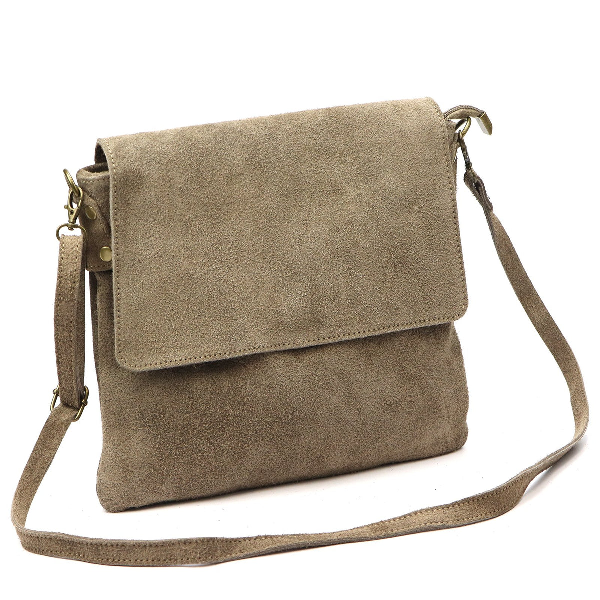 Luka 24-090 D taupe natūralios odos rankinė taupe