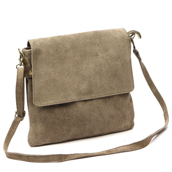 Luka 24-090 D taupe natūralios odos rankinė taupe