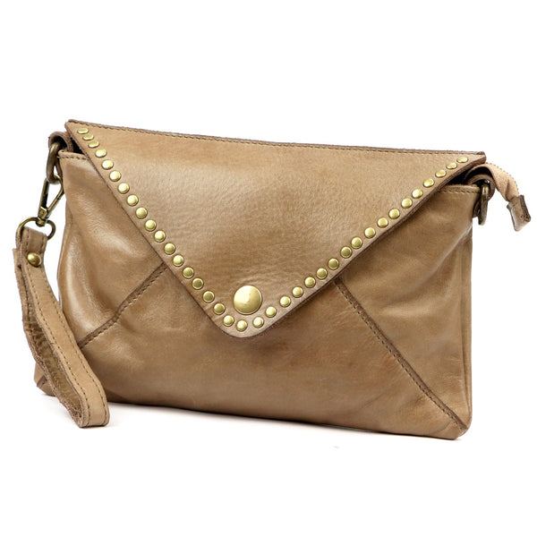 VS 050 taupe natūralios odos rankinė taupe