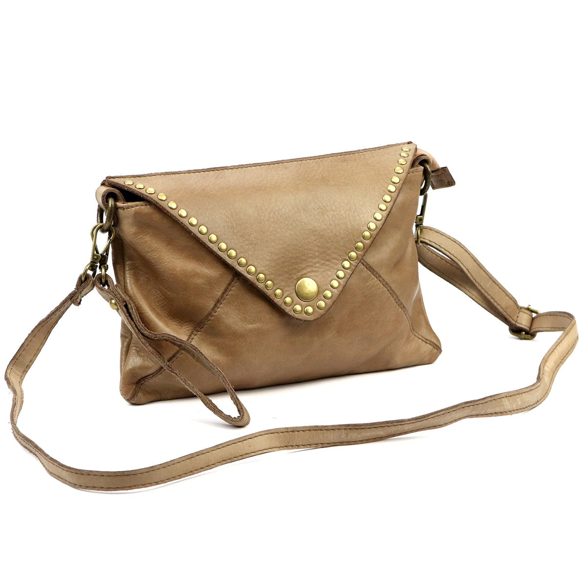 VS 050 taupe natūralios odos rankinė taupe