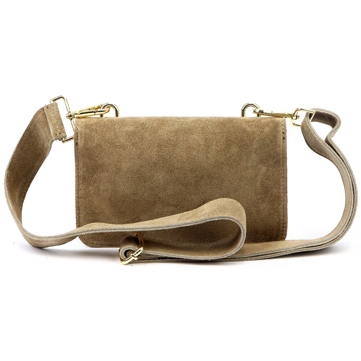 Luka 24-077 taupe zomšinės odos rankinė taupe