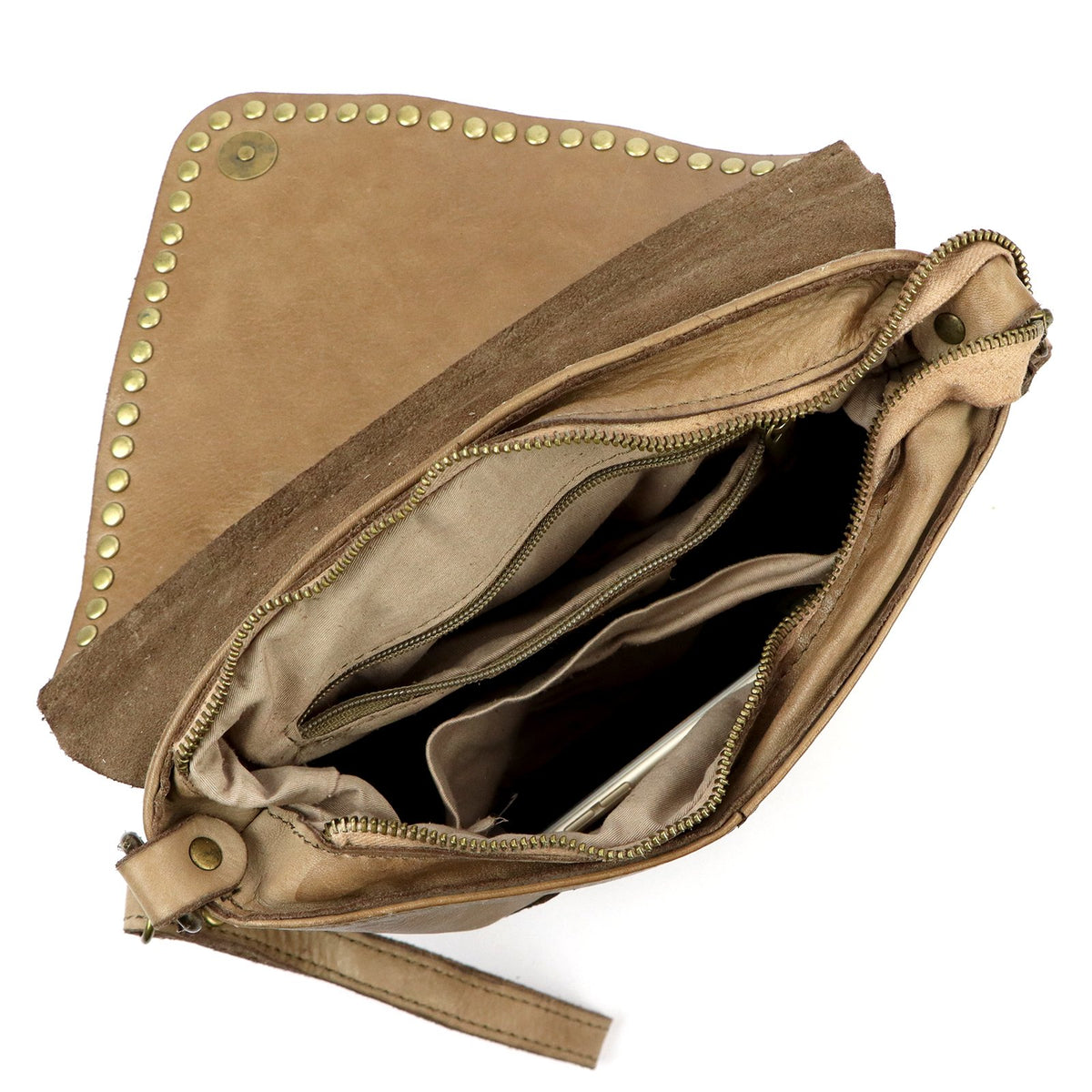 VS 050 taupe natūralios odos rankinė taupe