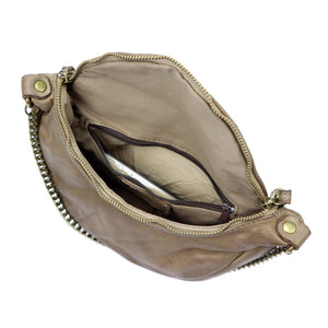 VS 018 taupe natūralios odos rankinė taupe