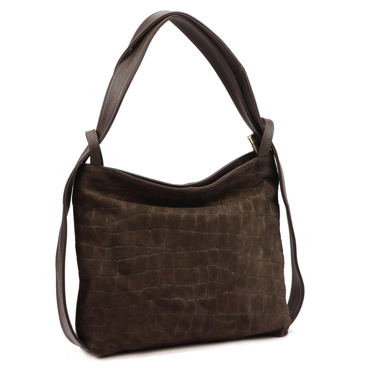 Luka 26-019 tamsiai ruda odinė rankinė ciemny brąz