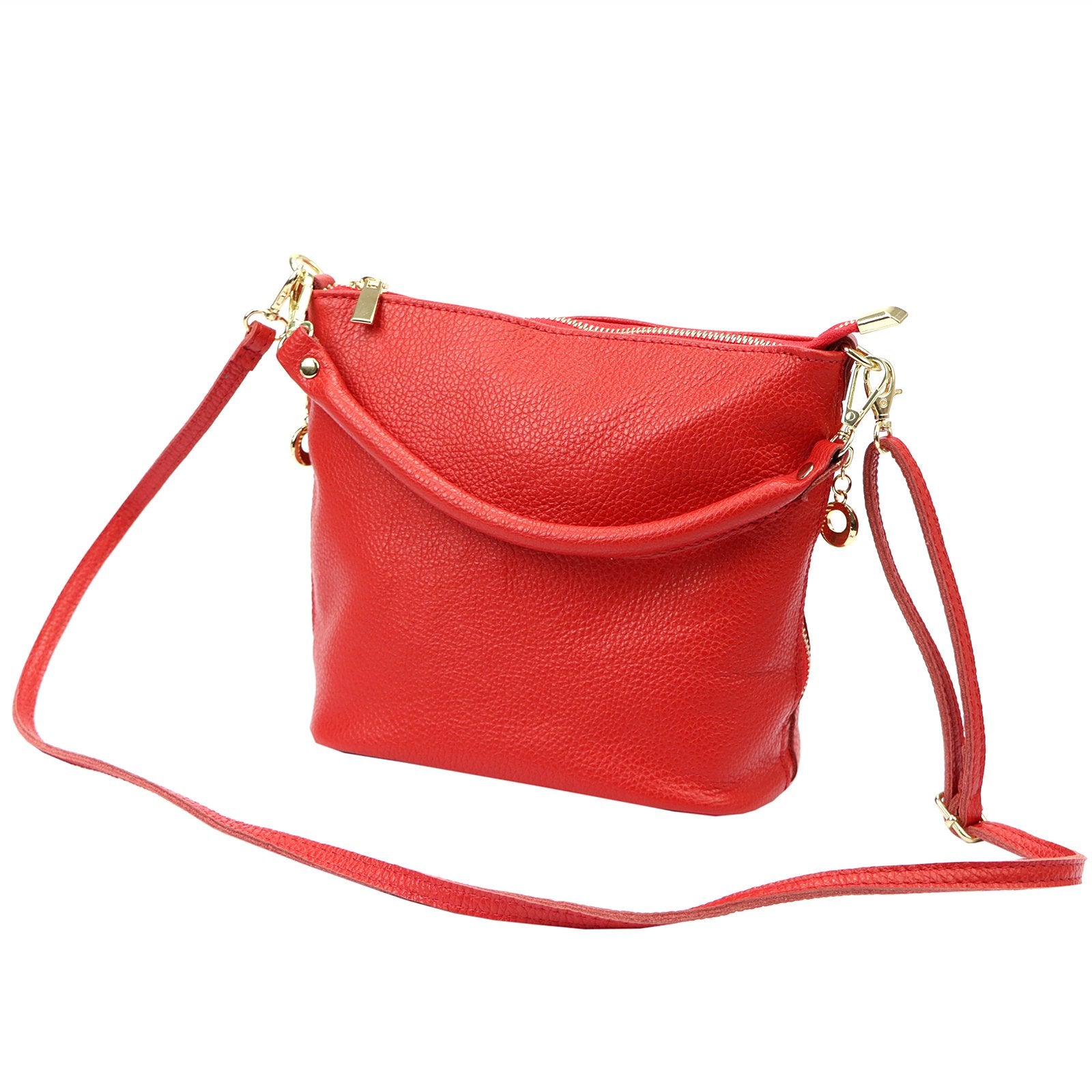 Patrizia 419-040 GOLD raudona odinė rankinė czerwony