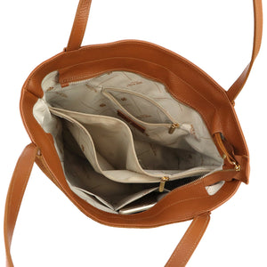 Luka 26-162 CROCO camel-2 natūralios odos rankinė camel-2