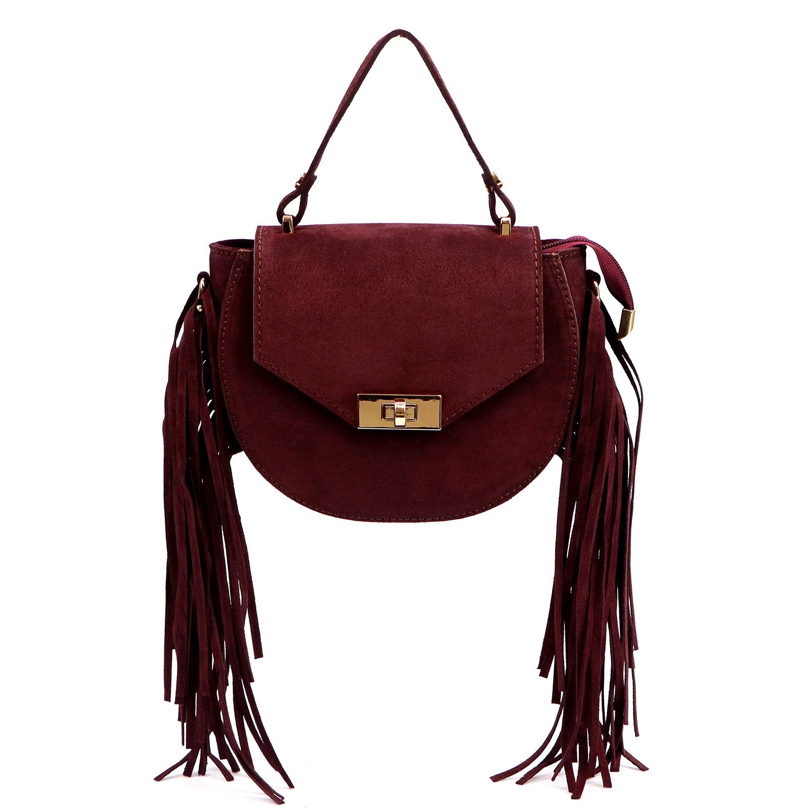 Luka 25-065 bordo natūralios odos rankinė bordo