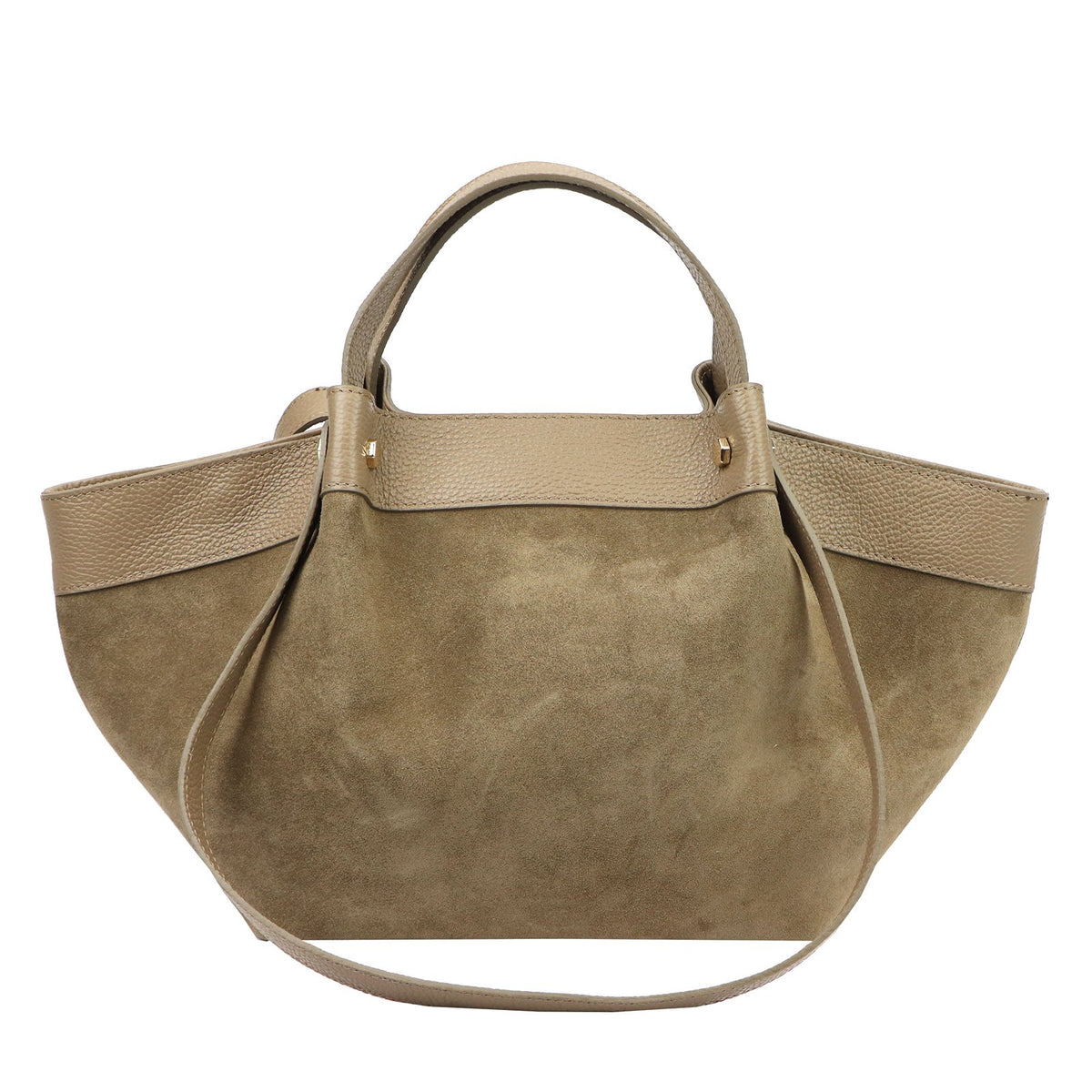 Camilla PREMIUM 10.025 tamsiai pilkai rusva odinė rankinė taupe scuro