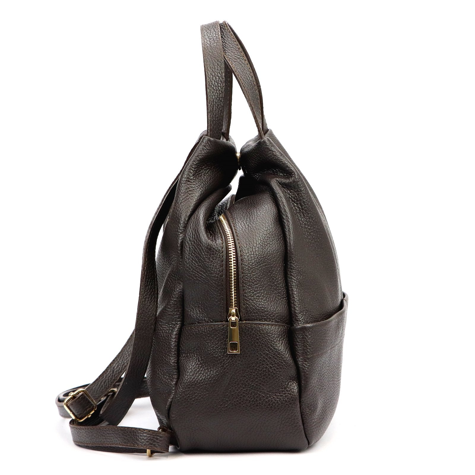 Luka 24-070 DOLLARO tamsiai ruda kuprinė ciemny brąz