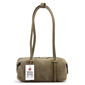 Luka 26-140 taupe natūralios odos rankinė taupe