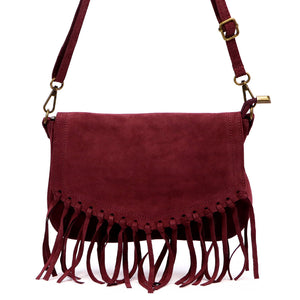 Luka 25-086 bordo natūralios odos rankinė bordo