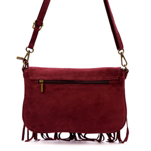 Luka 25-086 bordo natūralios odos rankinė bordo