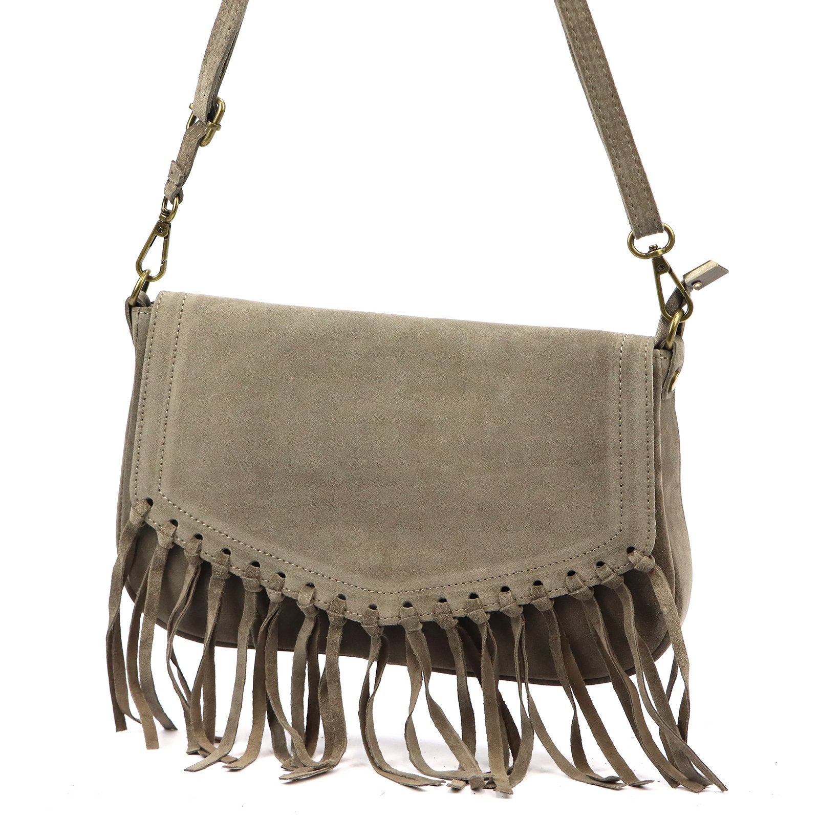 Luka 25-086 taupe natūralios odos rankinė taupe