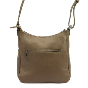 Luka 26-182 DOLLARO tamsios taupe spalvos odinė rankinė taupe scuro