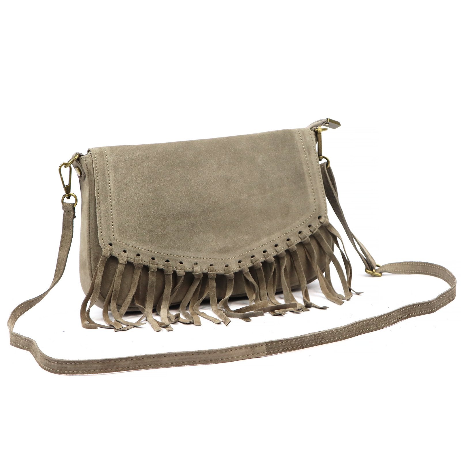 Luka 25-086 taupe natūralios odos rankinė taupe