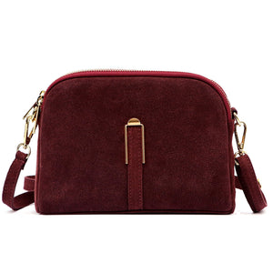 Luka 25-084 bordo spalvos natūralios odos rankinė bordo