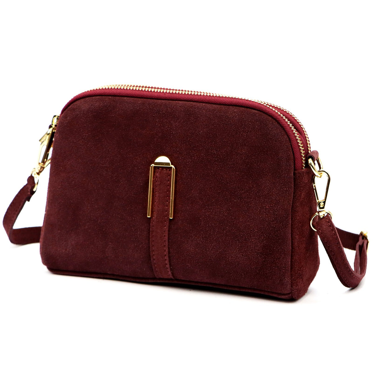Luka 25-084 bordo spalvos natūralios odos rankinė bordo