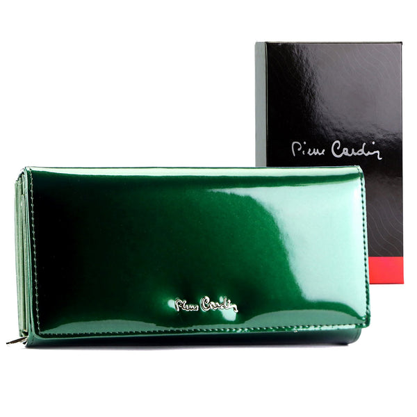 Pierre Cardin 07 SHINY 121 žalia piniginė zielony