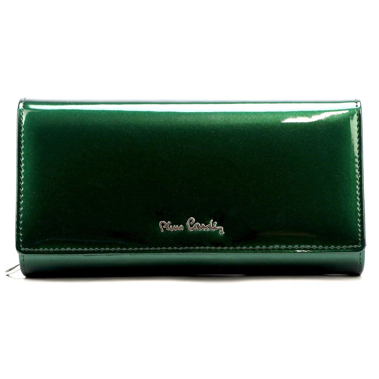 Pierre Cardin 07 SHINY 121 žalia piniginė zielony