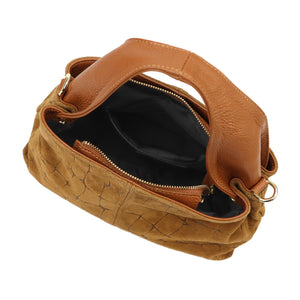 Luka 24-058 CROCO camel-2 natūralios odos rankinė camel-2