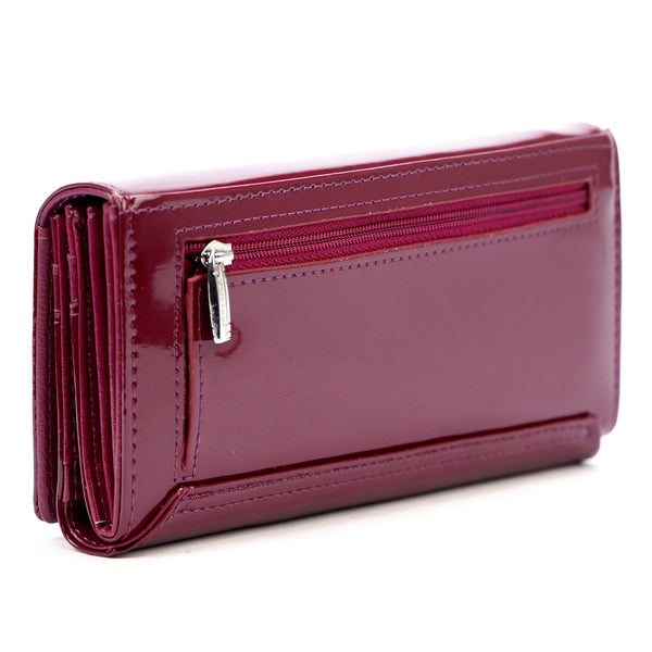 Pierre Cardin 07 SHINY 102 violetinė piniginė fioletowy