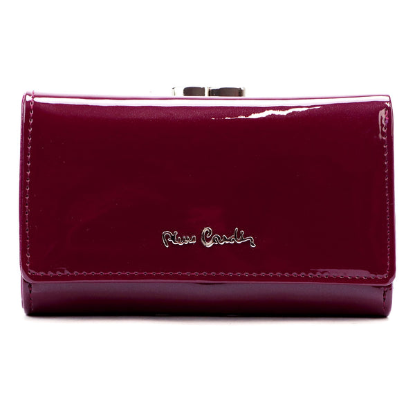 Pierre Cardin 07 SHINY 108 violetinė piniginė fioletowy