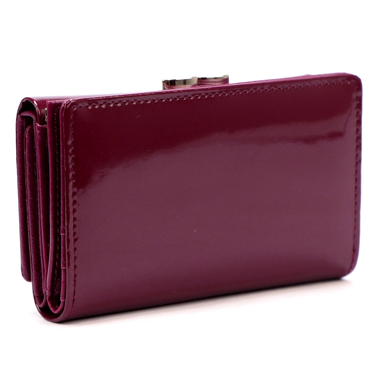 Pierre Cardin 07 SHINY 108 violetinė piniginė fioletowy