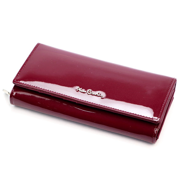 Pierre Cardin 07 SHINY 106 violetinė piniginė fioletowy