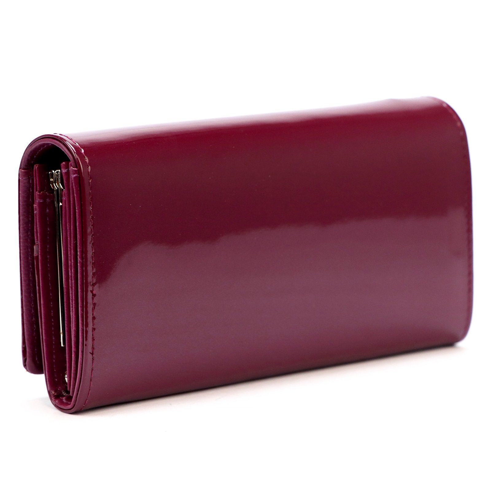 Pierre Cardin 07 SHINY 100 violetinė piniginė fioletowy