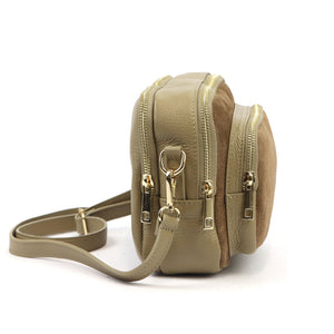 Luka 25-010 taupe natūralios odos rankinė taupe