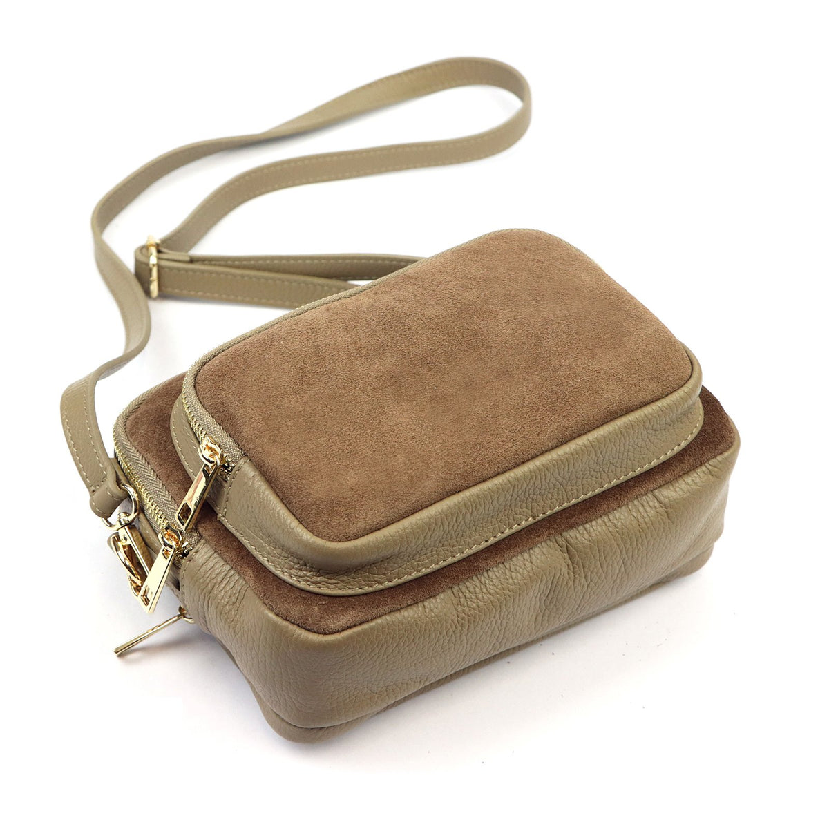 Luka 25-010 taupe natūralios odos rankinė taupe