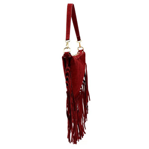 Luka 25-015 bordo spalvos natūralios odos rankinė bordo
