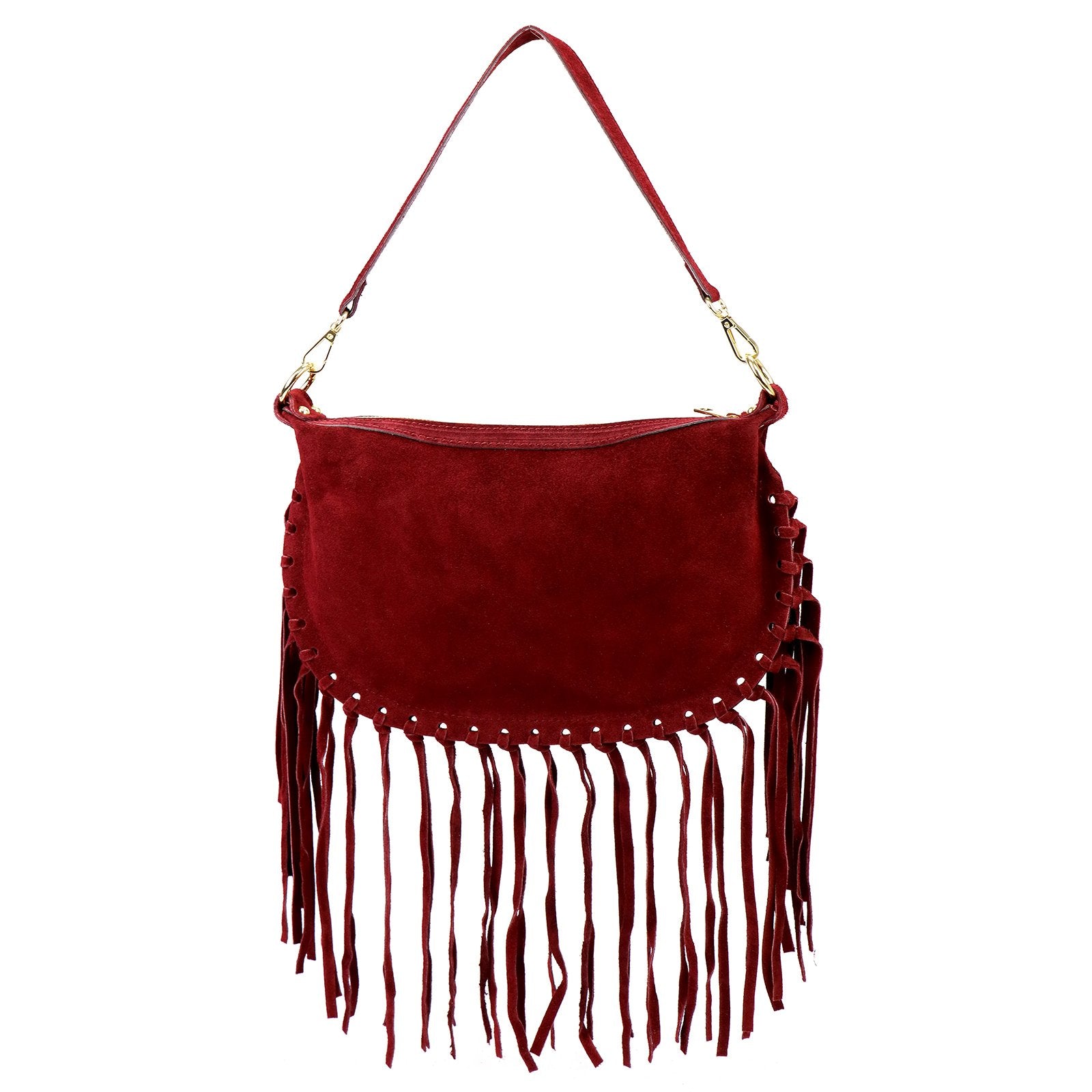 Luka 25-015 bordo spalvos natūralios odos rankinė bordo