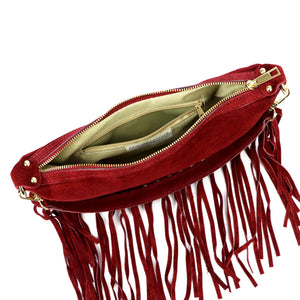 Luka 25-015 bordo spalvos natūralios odos rankinė bordo