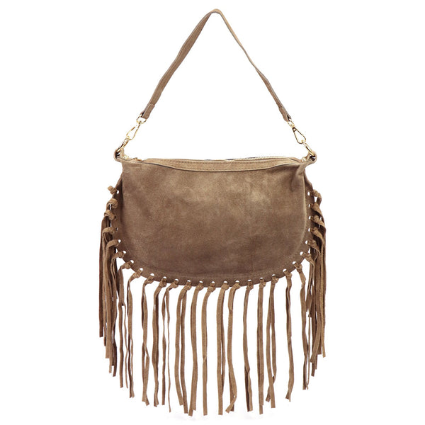 Luka 25-015 taupe natūralios odos rankinė taupe