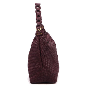 VS 081 bordo natūralios odos rankinė burgund