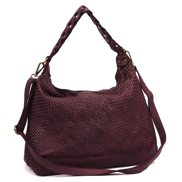 VS 081 bordo natūralios odos rankinė burgund