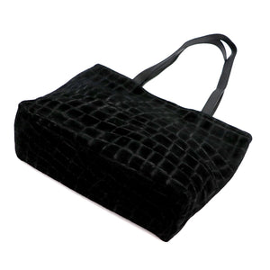 Luka 26-158 CROCO DOUBLE juoda natūralios odos rankinė czarny