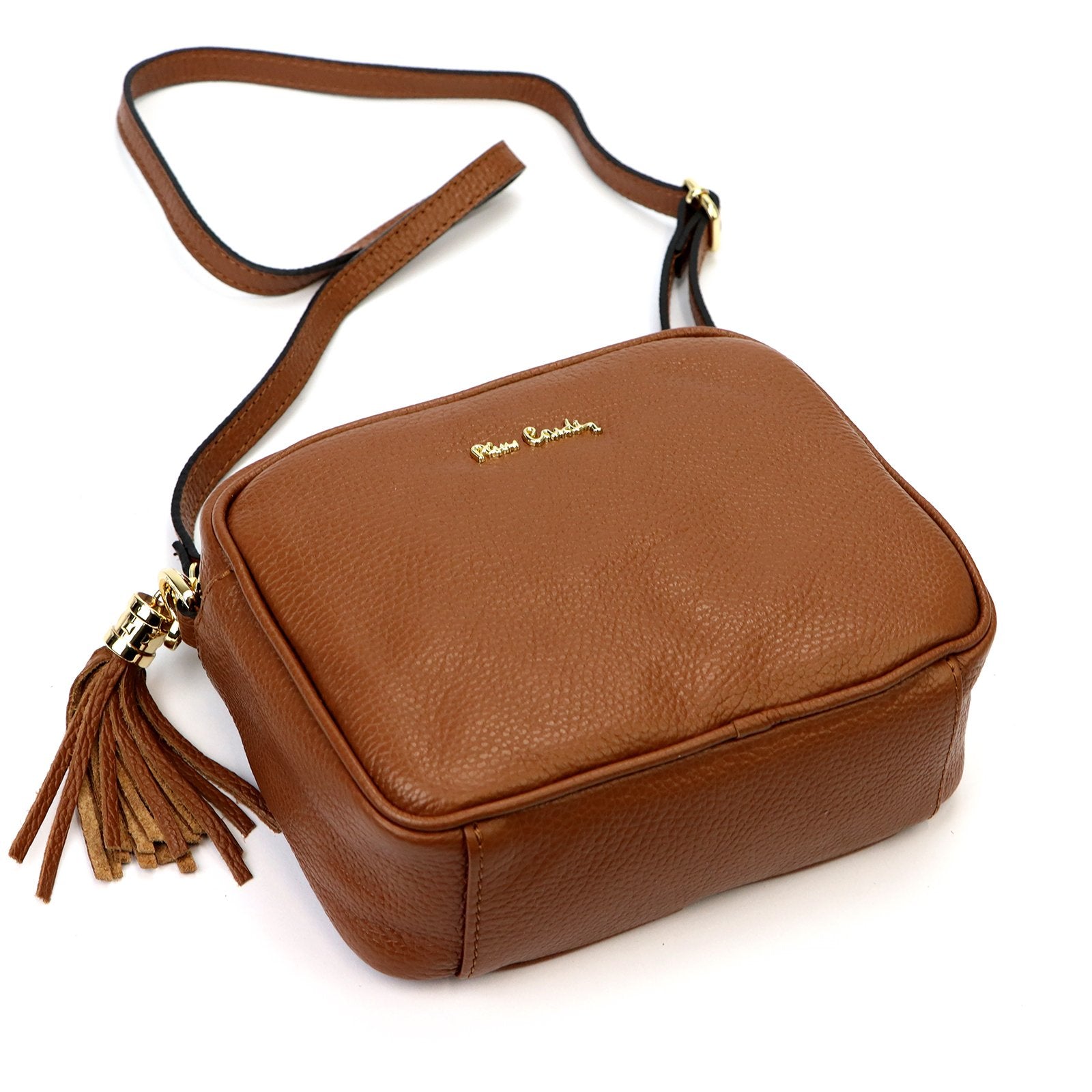 Pierre Cardin FRZ 1501 DOLLARO odinė rankinė, camel-1 camel-1