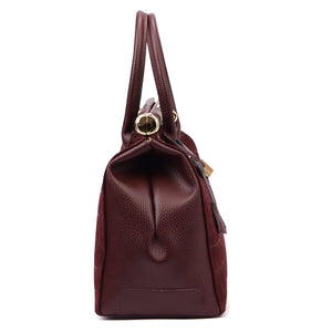 Luka 26-002-2 CROCO bordo odinė rankinė bordo