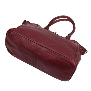 VS 052 bordo natūralios odos rankinė bordo