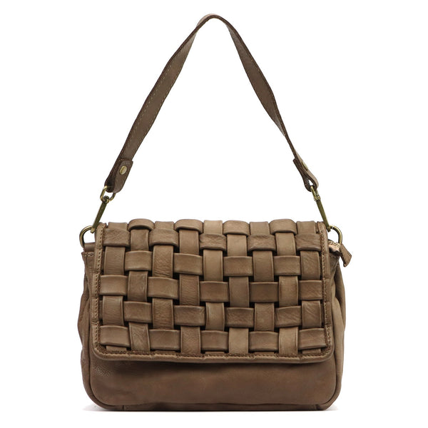 VS 104-635 tamsiai taupe natūralios odos rankinė taupe scuro
